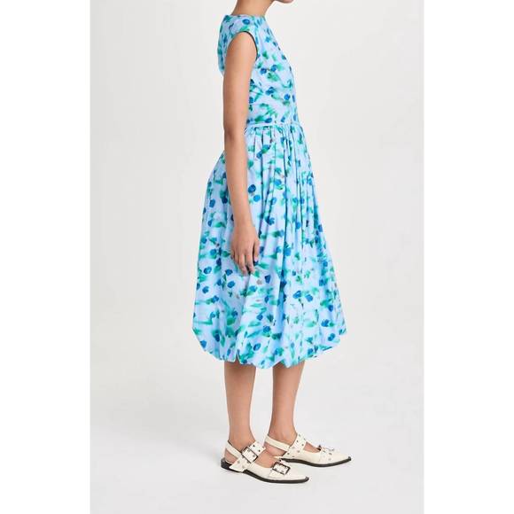 NEW MARNI sleeveless midi dress in blue reverie print - Picture 3 of 6